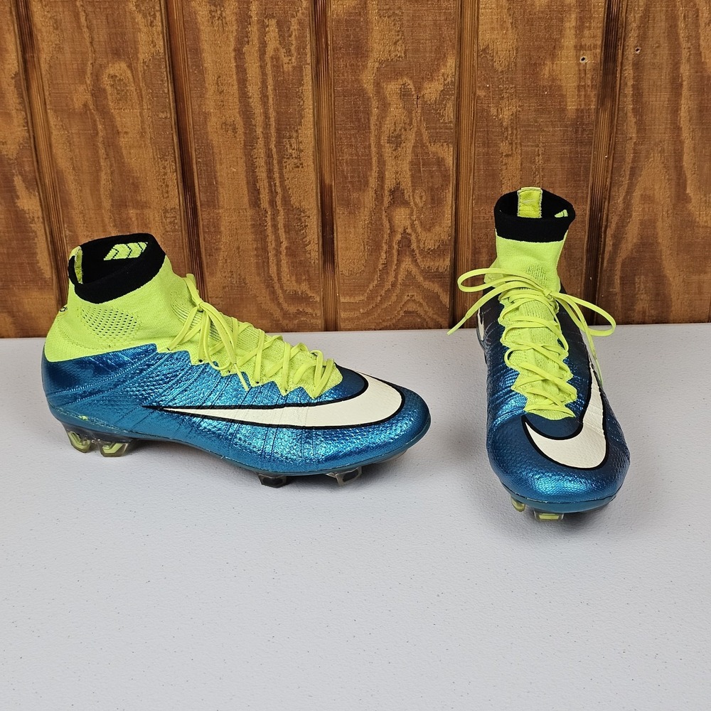 Nike Mercurial Superfly IV FG Soccer Cleats Womens Sz 8.5/Mens 7 Blue 718753-487